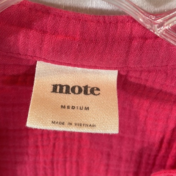 Mote Anthropologie Top Size M 100% Cotton Gauzy Fabric - Picture 2 of 11